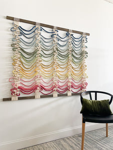 'Landscape' Modern Colorful Rope Art