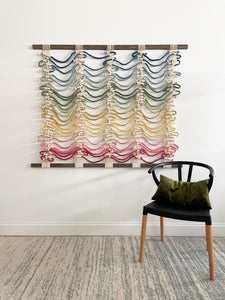 'Landscape' Modern Colorful Rope Art